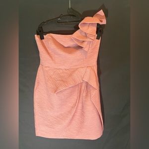 BCBG Mauve One-Shoulder Size 12